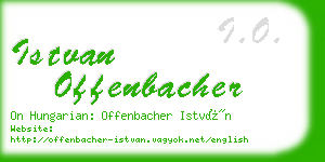 istvan offenbacher business card